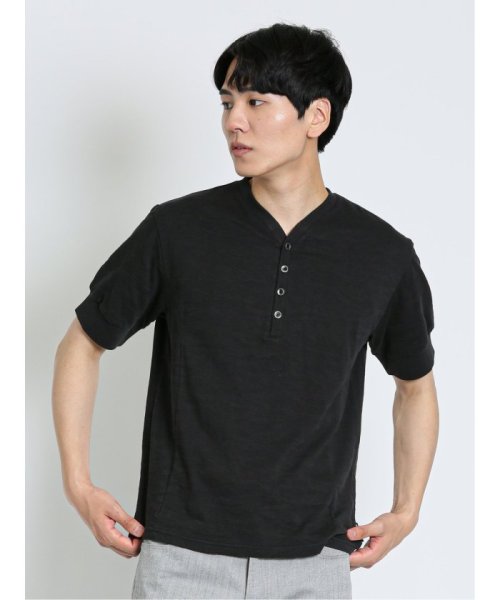 TAKA-Q(タカキュー)/カモジャガード Yヘンリー 半袖 メンズ Tシャツ カットソー カジュアル インナー ビジネス ギフト プレゼント/img04