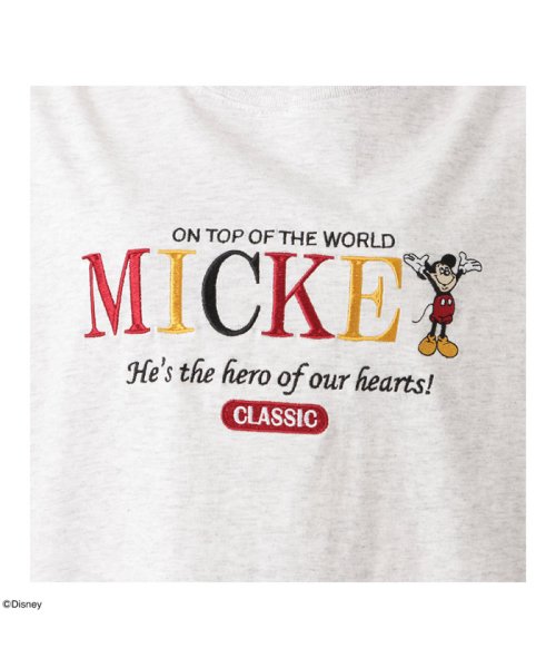 MAC HOUSE(women)(マックハウス（レディース）)/Disney ミッキーマウス / ロゴ刺繍Tシャツ 3283－1861/img09