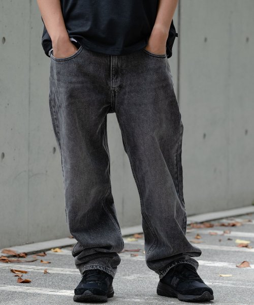 セール】SILVERTAB（TM） ルーズフィット ブラック WORN IN(504948212 