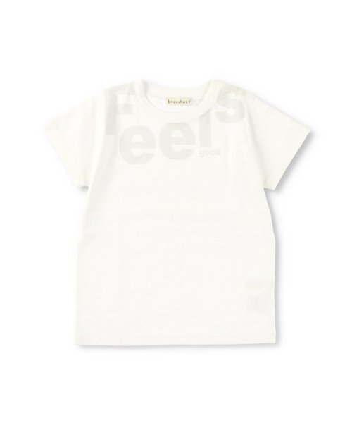 BRANSHES(ブランシェス)/【ロイヤルコットン】FEELSロゴ半袖Tシャツ/img01
