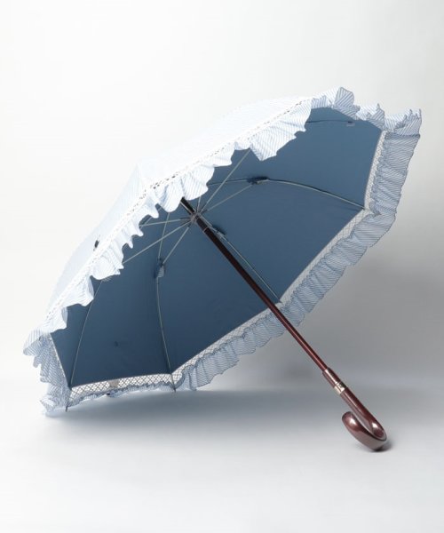 POLO RALPH LAUREN(umbrella)(ポロラルフローレン（傘）)/晴雨兼用日傘　ストライプフリル/img01