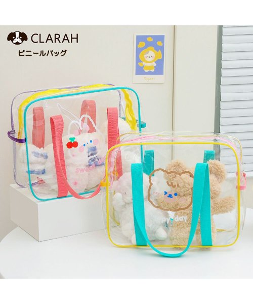 CLARAH　kids(クララキッズ)/キッズ プールバッグ ビニールバッグ ビーチバッグ プール 海 スイミング 川遊び プール授業 /img01