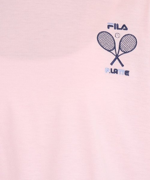 PINK-latte(ピンク　ラテ)/【FILAコラボ】FILA×PINKLATTE カットポロシャツ/img08