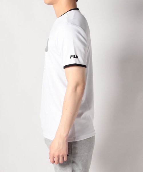 fila(men)(フィラ（メンズ）)/【ラン】接触冷感 プリントVネックTシャツ メンズ/img02