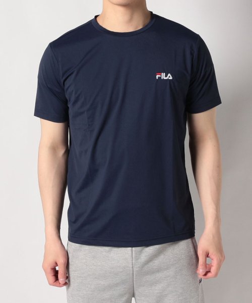 fila(men)(フィラ（メンズ）)/【ラン】接触冷感 UVカット クルーネックTシャツ メンズ/img01