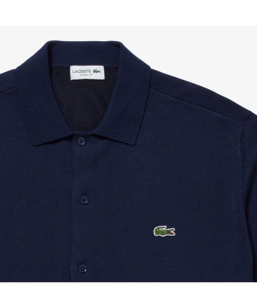 LACOSTE Mens(ラコステ　メンズ)/ハイゲージニットオープンカラーシャツ/img06