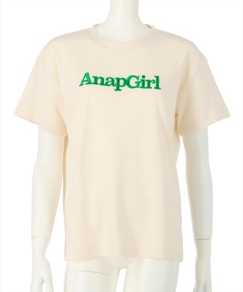 ANAP　GiRL(アナップガール)/カラー刺繍ロゴTシャツ/img05