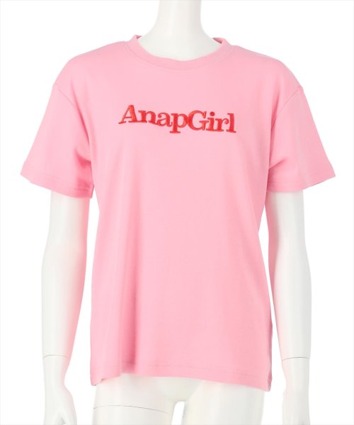 ANAP　GiRL(アナップガール)/カラー刺繍ロゴTシャツ/img08