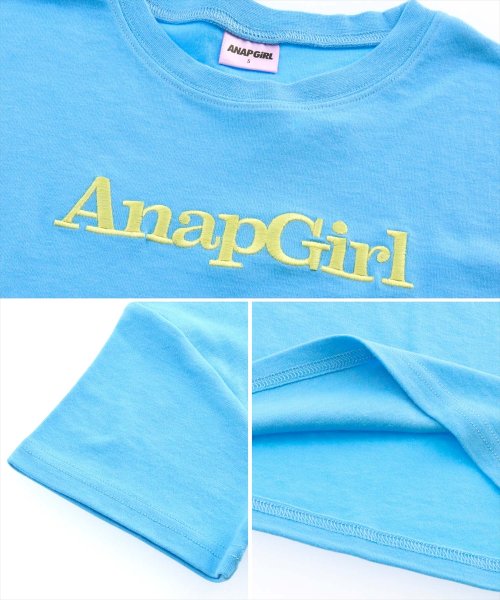 ANAP　GiRL(アナップガール)/カラー刺繍ロゴTシャツ/img10