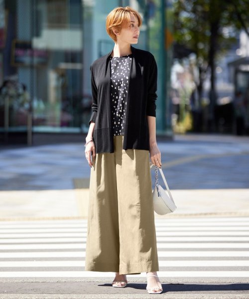 【接触冷感・洗える】PINION ショートカーディガン 