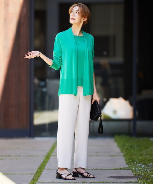 【接触冷感・洗える】PINION ショートカーディガン 