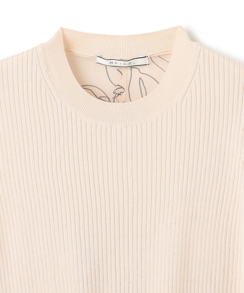 BEIGE，(ベイジ，)/【SPRiNG6月号掲載】GINGKO / ドッキングニット/img09