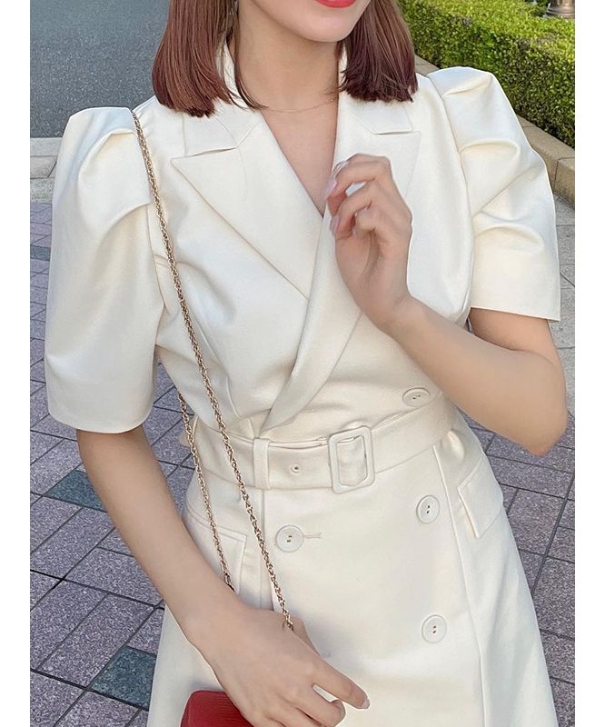 安心の長期保証 eimy istoire GRACE JACKET MINI DRESS - ワンピース