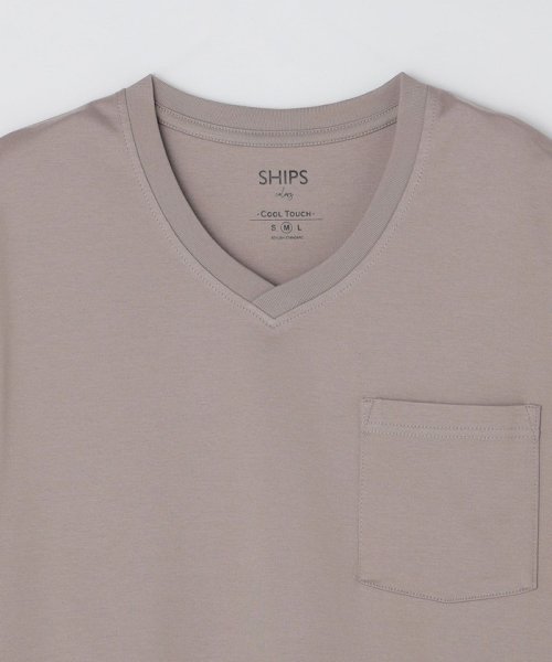 SHIPS Colors  MEN(シップスカラーズ　メン)/SHIPS Colors:〈接触冷感〉 シルケット コットン Vネック ポケット Tシャツ/img29