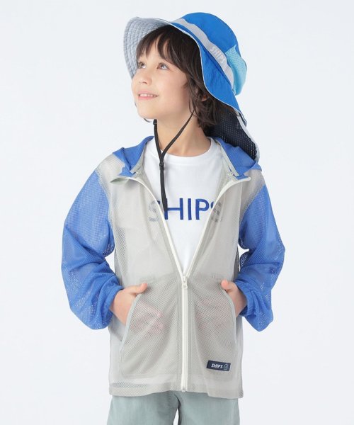 SHIPS KIDS(シップスキッズ)/SHIPS KIDS:80～175cm /〈虫除け（インセクトシールド）〉メッシュ フード パーカー/img36