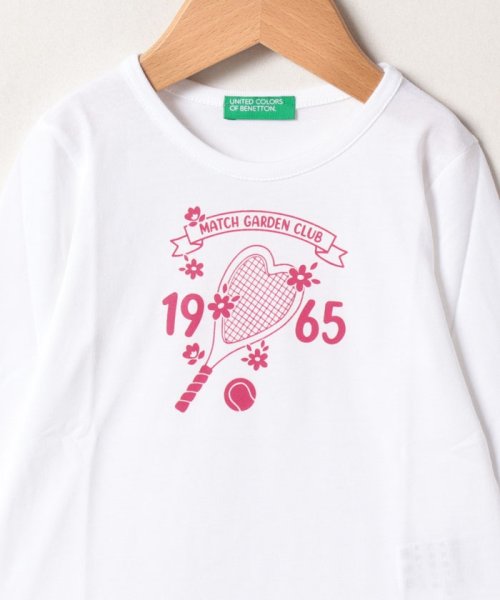 BENETTON (UNITED COLORS OF BENETTON GIRLS)(ユナイテッド　カラーズ　オブ　ベネトン　ガールズ)/キッズハートモチーフ長袖Tシャツ・カットソーG/img03