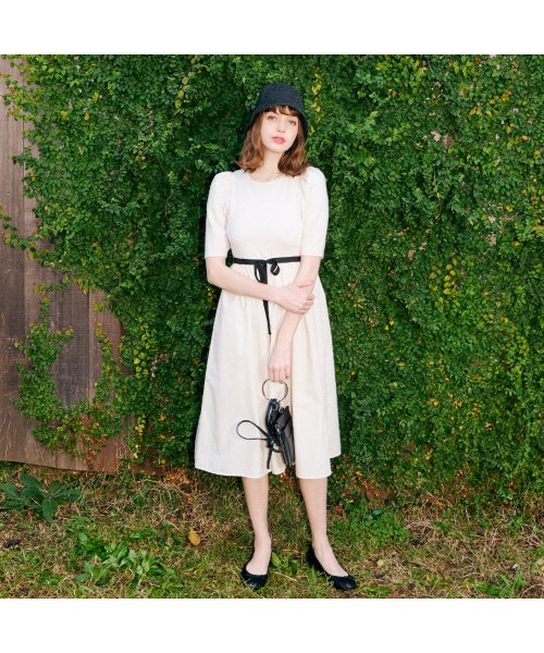 To b. by agnes b. OUTLET(トゥー　ビー　バイ　アニエスベー　アウトレット)/【Outlet】WU27 ROBE ギャザースリーブコンビワンピース/img06