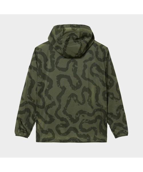 撥水 エクストラライトプリントフーデッドジャケット 