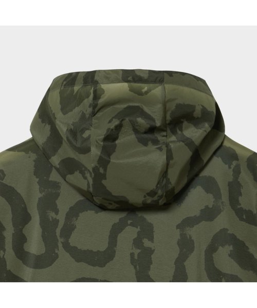 撥水 エクストラライトプリントフーデッドジャケット 