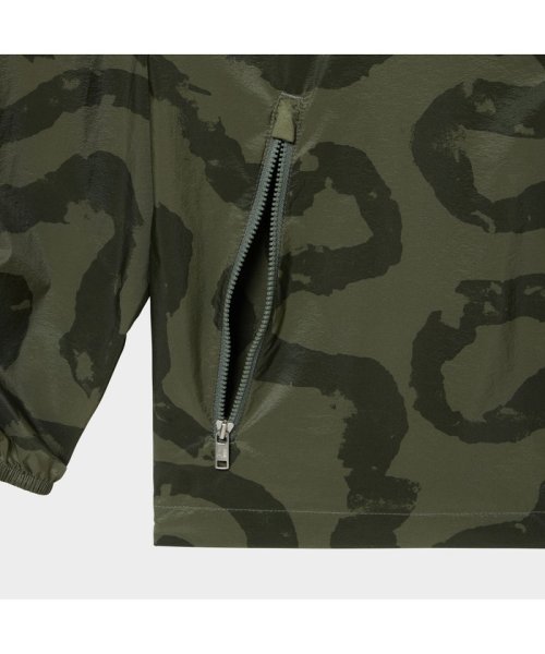 撥水 エクストラライトプリントフーデッドジャケット 