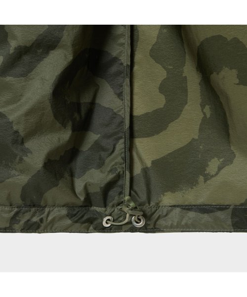 撥水 エクストラライトプリントフーデッドジャケット 