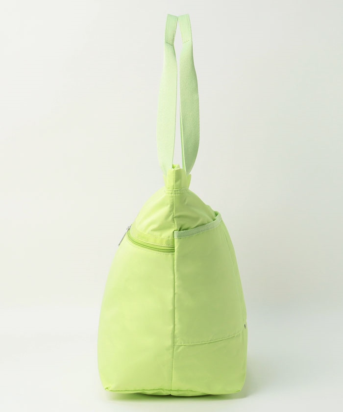 CARLIN ZIP TOP TOTE BAGライム