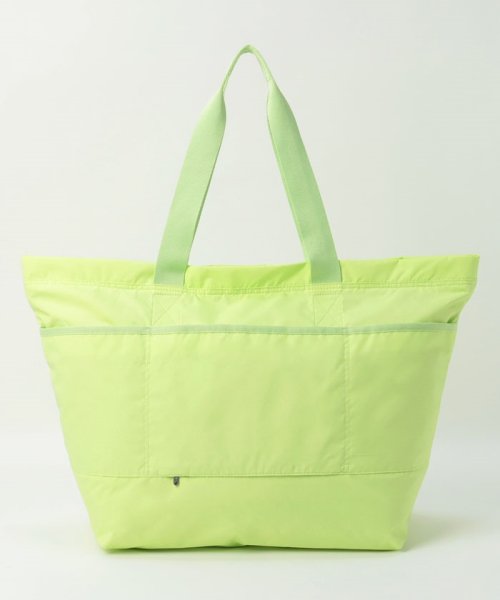 CARLIN ZIP TOP TOTE BAGライム CARLIN ZIP TOP TOTE