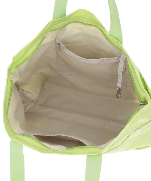 CARLIN ZIP TOP TOTE BAGライム CARLIN ZIP TOP TOTE