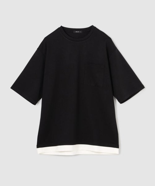 COMME CA ISM MENS(コムサイズム（メンズ）)/★ＴＶドラマ着用商品★ ストレッチポンチ フェイクレイヤード Ｔシャツ/img02