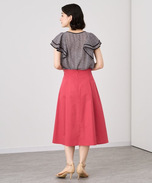 ライトグログランタックスカート シアーチェックボリュームスカート Y1446481690(11154円)