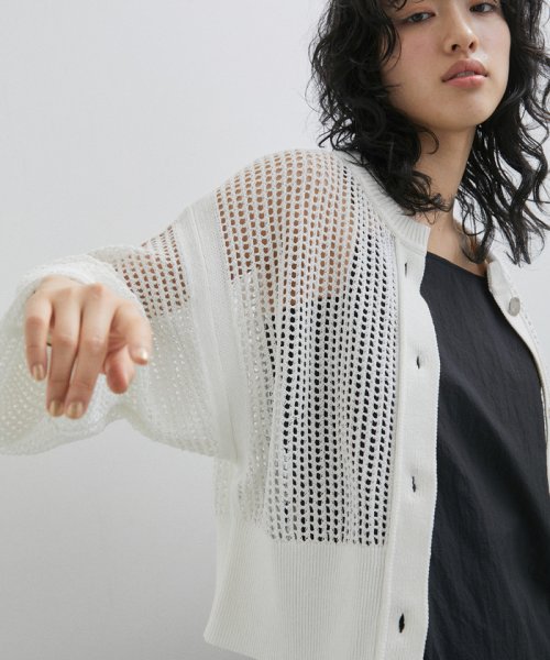 パターンメッシュカーディガン 人気・おすすめ｜使いやすい・旅行におすすめ 品質保証 全国発送 在庫限り