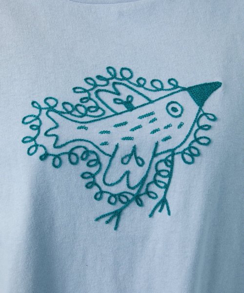 Jocomomola(ホコモモラ)/Buen viaje 鳥刺繍Tシャツ/img04