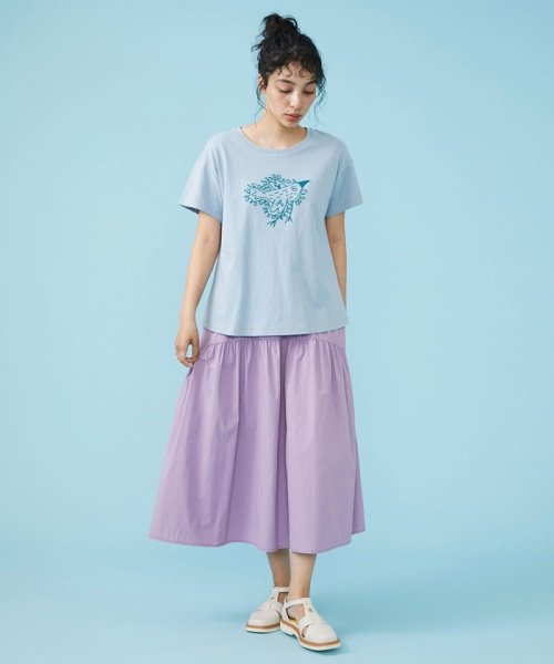 Jocomomola(ホコモモラ)/Buen viaje 鳥刺繍Tシャツ/img08