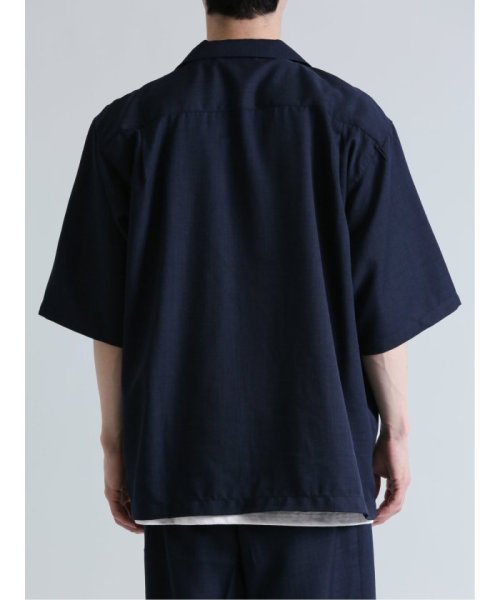 semanticdesign(セマンティックデザイン)/オープンカラー半袖BIGシャツ&ワイドパンツ メンズ シャツ カジュアル トップス インナー ギフト プレゼント 羽織り カーディガン アウター/img40