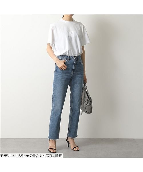 Stella McCartney(ステラマッカートニー)/【STELLA McCARTNEY(ステラマッカートニー)】511240 SMW21 9000 クルーネック 半袖 Tシャツ カットソー ちびロゴ レディース/img10