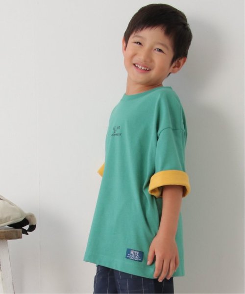 ikka kids(イッカ　キッズ)/USAコットン 袖裏配色Tシャツ（120〜160cm）/img08