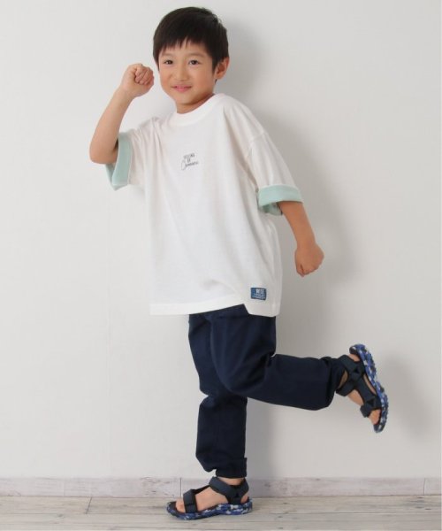 ikka kids(イッカ　キッズ)/USAコットン 袖裏配色Tシャツ（120〜160cm）/img09