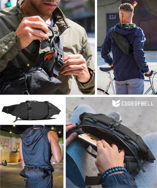 コードオブベル ボディバッグ ウエストバッグ ウエストポーチ ワンショルダーバッグ 撥水 防水 大容量 横型 CODE OF BELL X－POD2 OF BELL POD ボディバッグ CODE ｜X II OC1919790423(14850円)