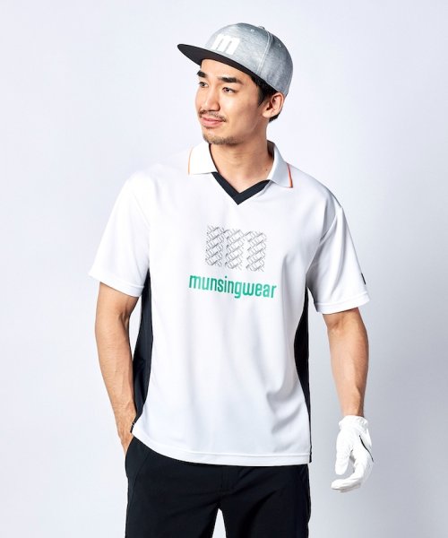 Munsingwear(マンシングウェア)/『ENVOY』サンスクリーンmロゴプリントサッカーゲームシャツ(吸汗速乾/UV CUT(UP/img10