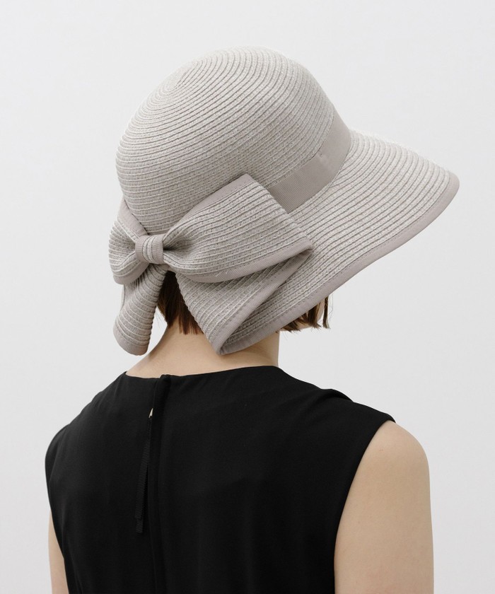 UV90%カット・吸水速乾・抗菌防臭・洗える!】BACK RIBBON HAT 帽子