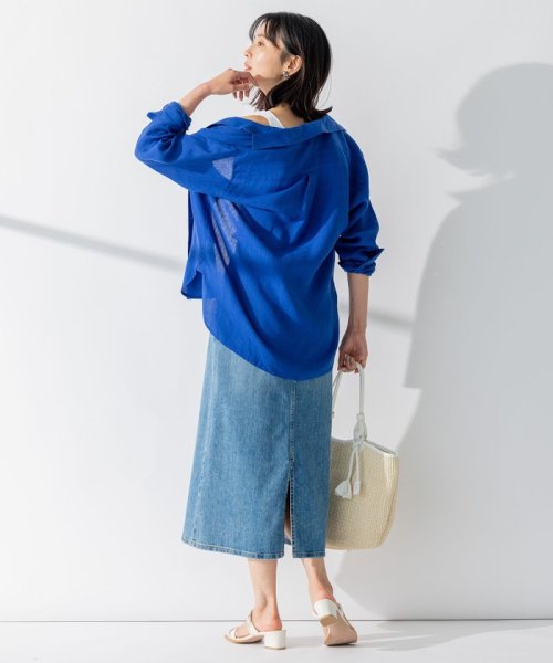 NIJYUSANKU（SMALL SIZE）(23区（小さいサイズ）)/【CLASSY. 9月号掲載/WEB限定カラーあり】LIBECO ベーシック シャツ/img22