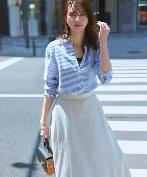 NIJYUSANKU（SMALL SIZE）(23区（小さいサイズ）)/【CLASSY. 9月号掲載/WEB限定カラーあり】LIBECO ベーシック シャツ/img29