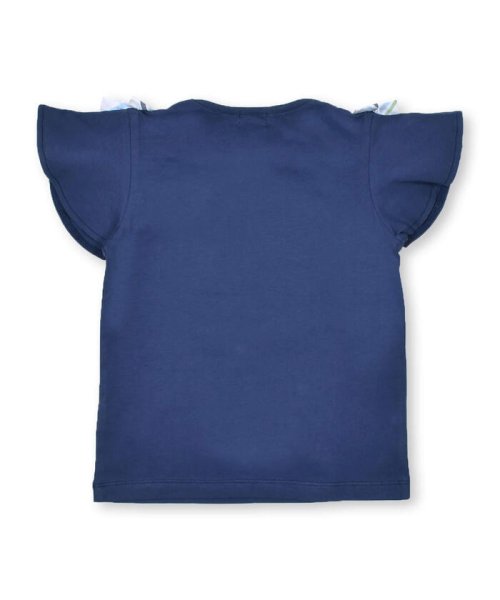 BeBe(ベベ)/【お揃い】チェック肩リボンフレア袖Tシャツ(90~150cm)/img04