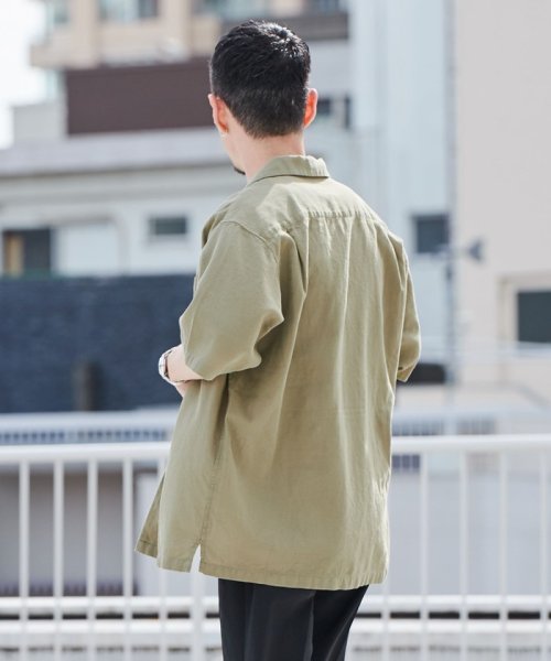 coen(coen)/ハニカムオープンカラーシャツ/img15