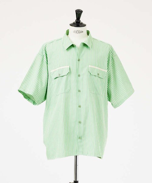 ABAHOUSE(ABAHOUSE)/【Dickies / ディッキーズ】SHORT SLLEEVE STRIPE　W/img14