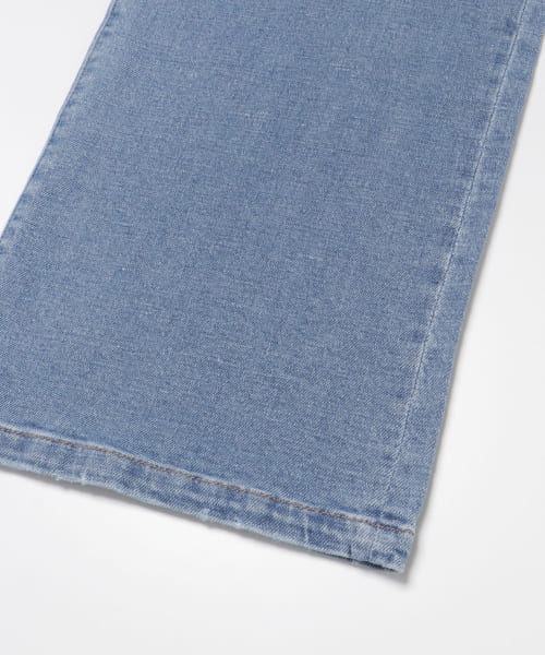 綿麻デニムセミワイドパンツ