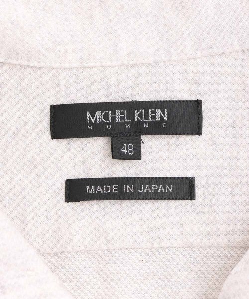 MICHEL KLEIN HOMME(ミッシェルクランオム)/《日本製》スキッパー衿ポロシャツ/img11