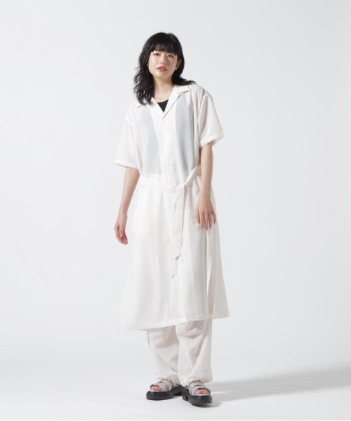 Schott(ショット)/CHIFFON SHIRT ONE PIECE/シフォンシャツ ワンピース/img11