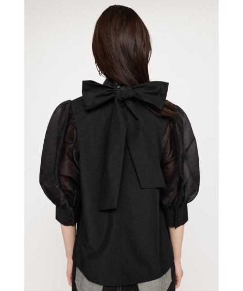 SLY(スライ)/BACK RIBBON SHEER SLEEVE トップス/img10