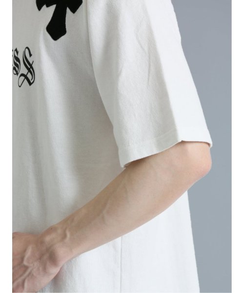 semanticdesign(セマンティックデザイン)/クロスアップリケ クルーネック半袖ルーズTシャツ/img18